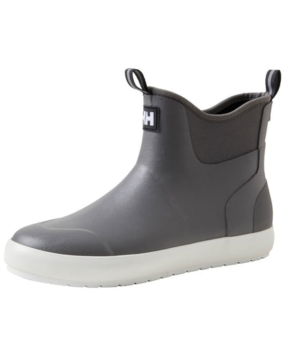Quiet Shade coloured Helly Hansen Mens Seaspray Rain Boots on white background 