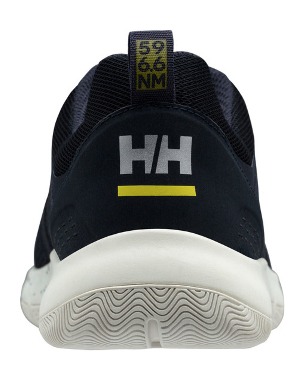 Navy Graphite Blue Off Coloured Helly Hansen Mens Skagen F-1 Offshore Shoes on white background 