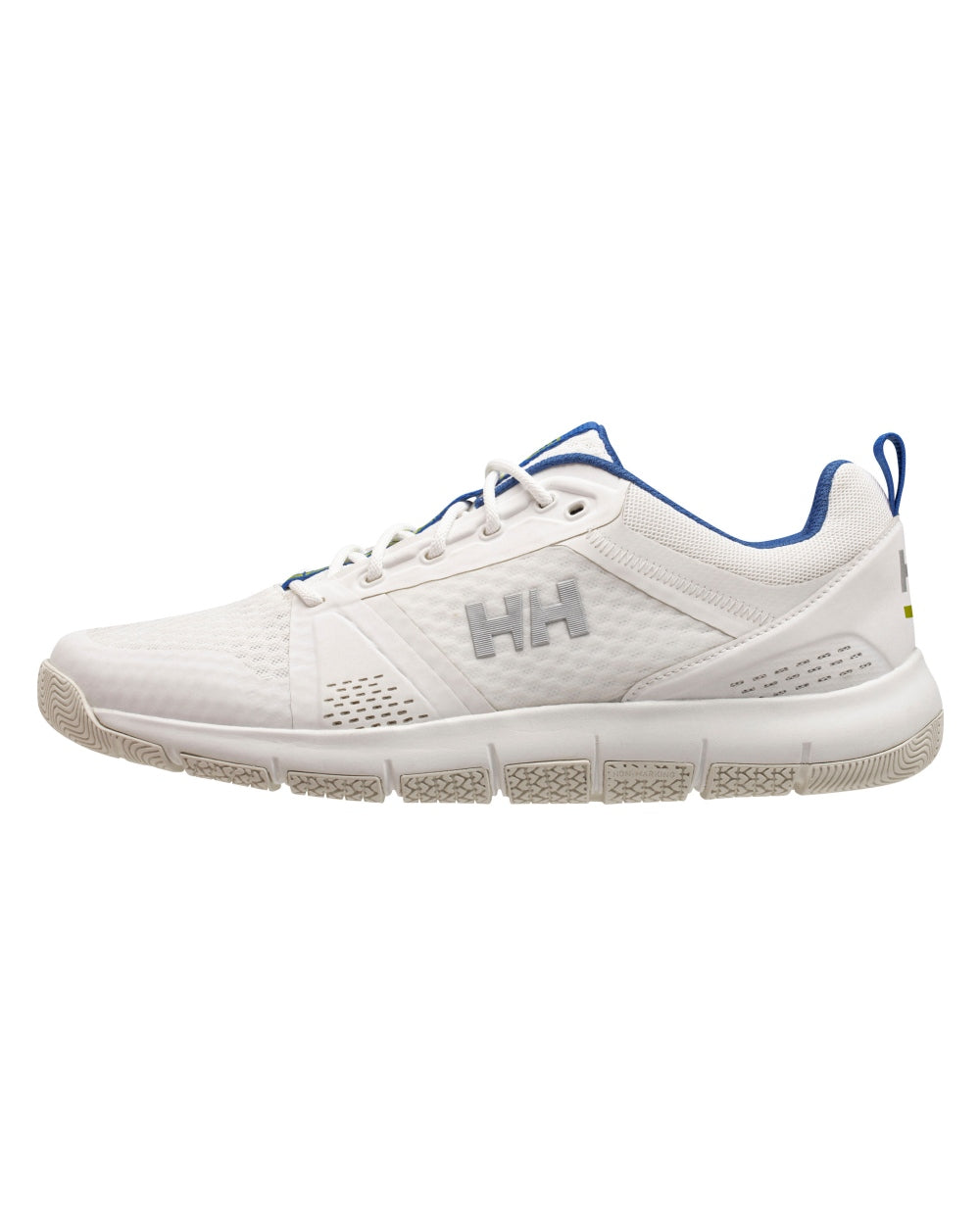 Off White Cobalt 2 Coloured Helly Hansen Mens Skagen F-1 Offshore Shoes on white background 