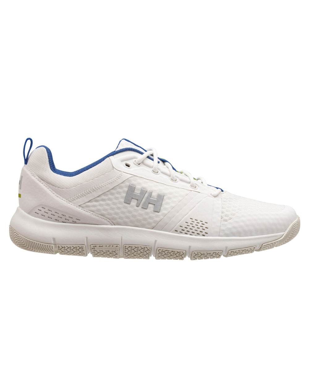 Off White Cobalt 2 Coloured Helly Hansen Mens Skagen F-1 Offshore Shoes on white background 