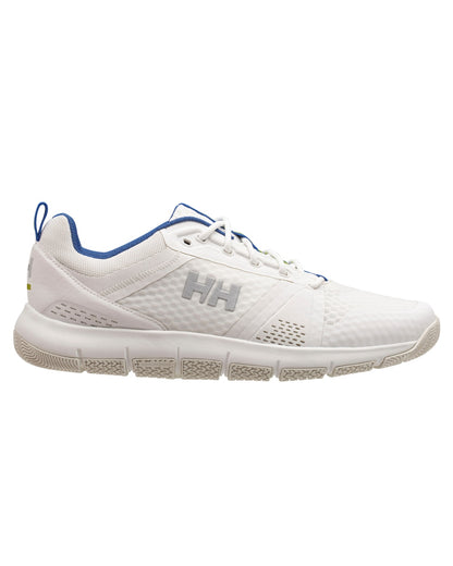 Off White Cobalt 2 Coloured Helly Hansen Mens Skagen F-1 Offshore Shoes on white background 