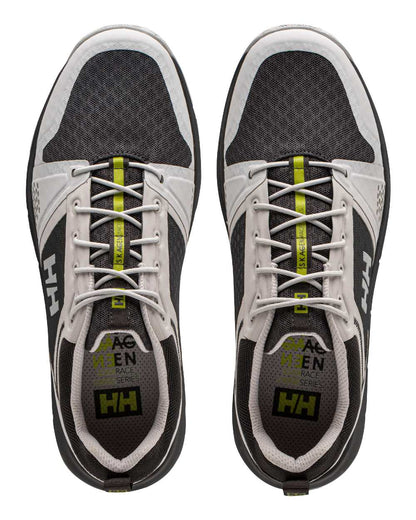 Phantom Ebony Grey Fog Coloured Helly Hansen Mens Skagen F-1 Offshore Shoes on white background 