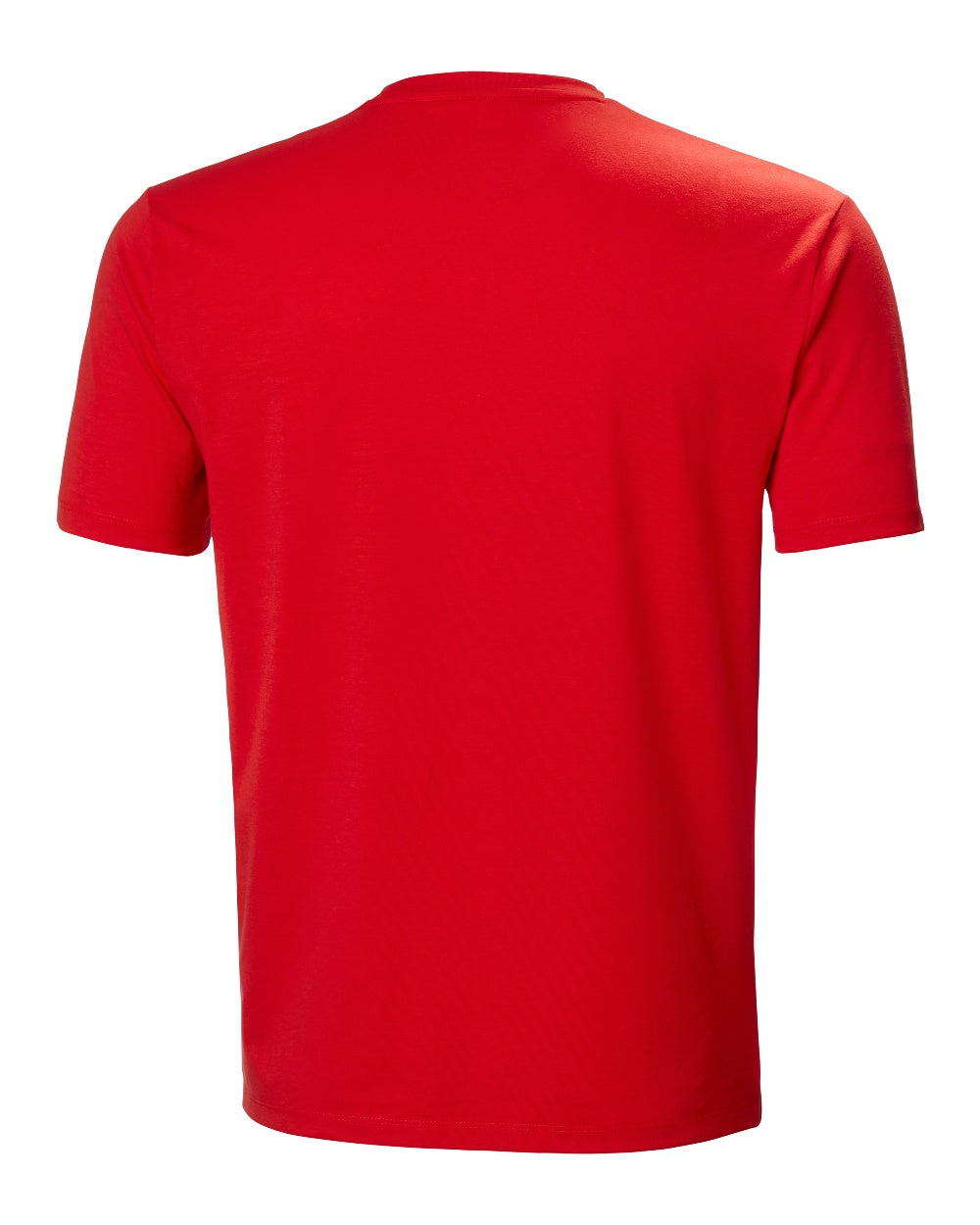 Alert Red coloured Helly Hansen Mens Skog Recycled Graphic T-Shirt on white background 