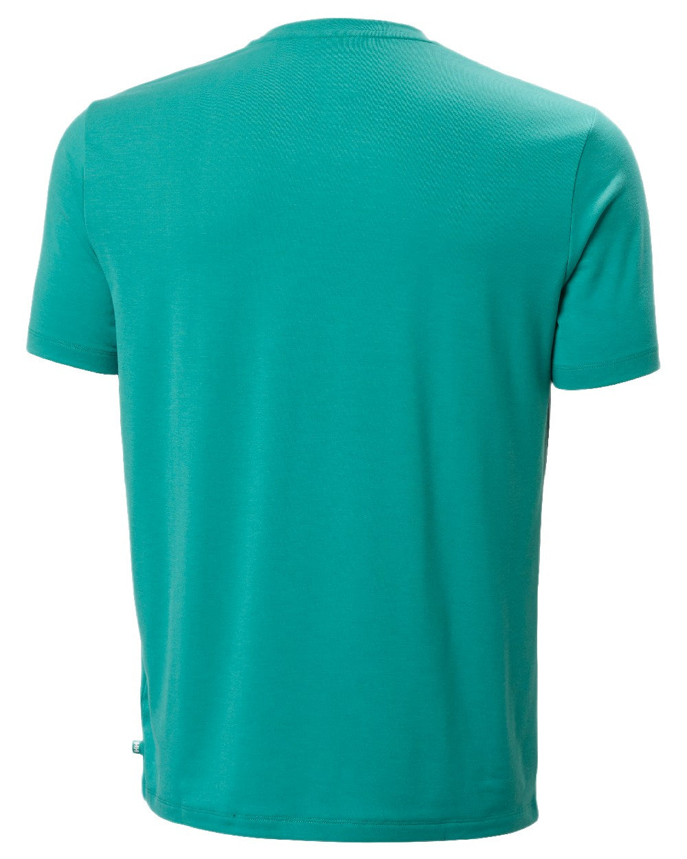 Dark Mint Coloured Helly Hansen Mens Skog Recycled Graphic T-Shirt on white background
