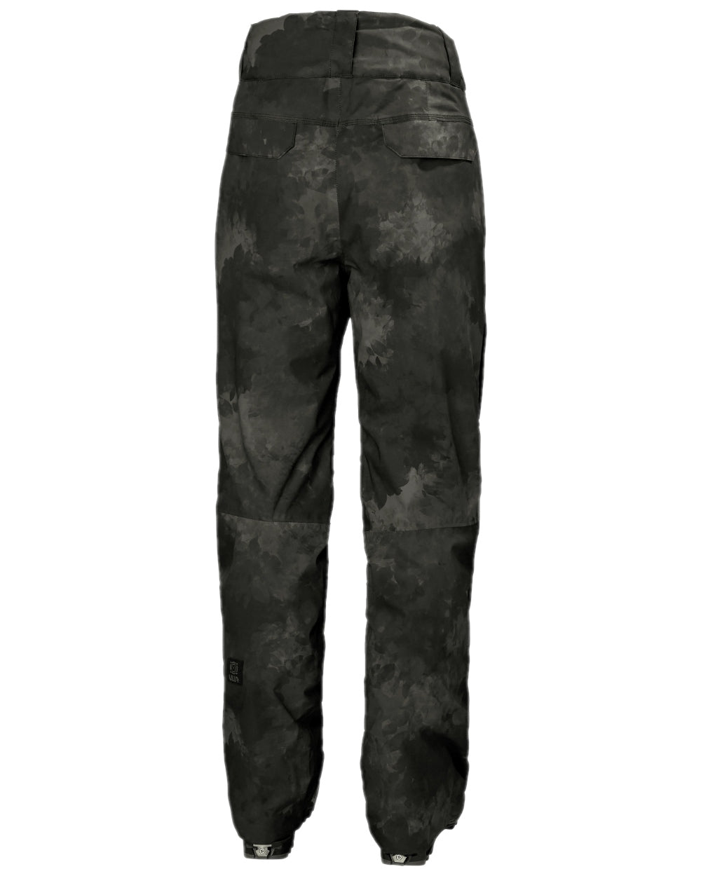 Black Marble Coloured Helly Hansen Mens Sogn Cargo Pants on white background 