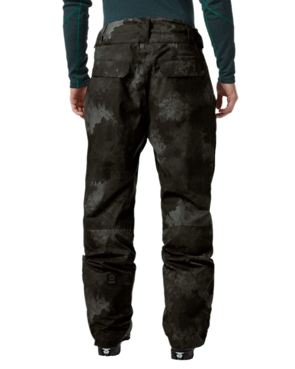 Black Marble Coloured Helly Hansen Mens Sogn Cargo Pants on white background 