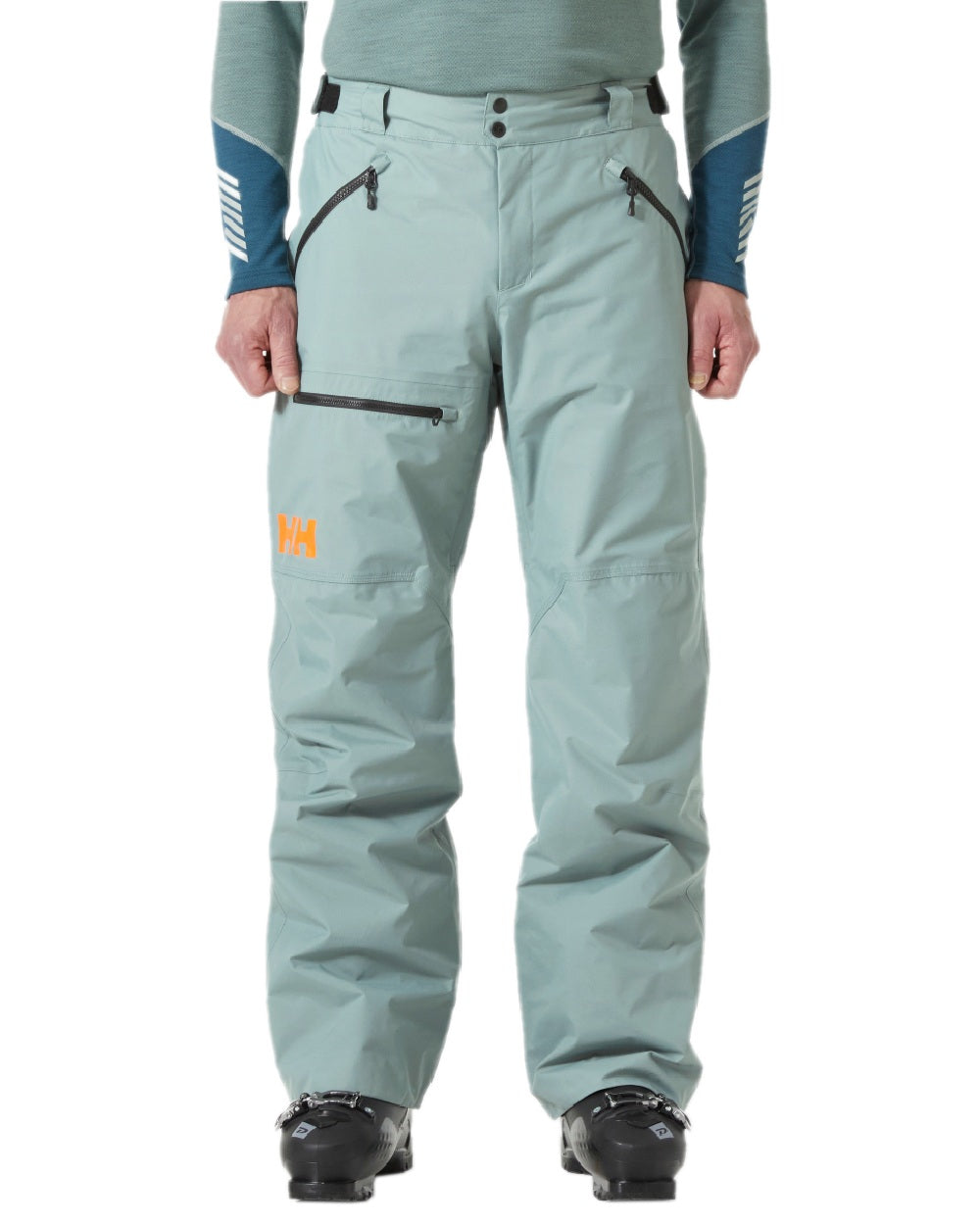 Cactus Coloured Helly Hansen Mens Sogn Cargo Pants on white background 