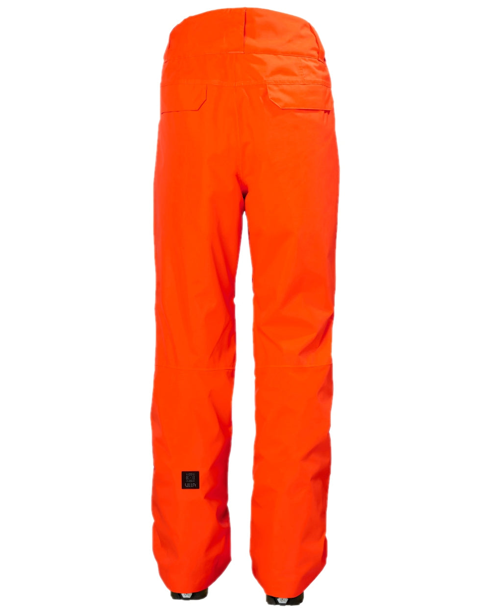 Neon Orange Coloured Helly Hansen Mens Sogn Cargo Pants on white background 