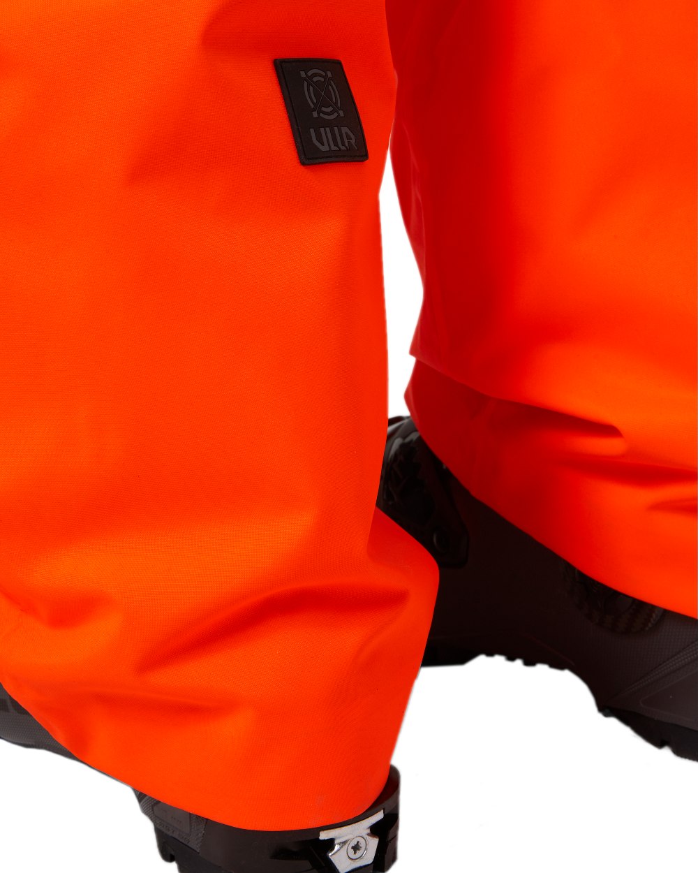 Neon Orange Coloured Helly Hansen Mens Sogn Cargo Pants on white background 