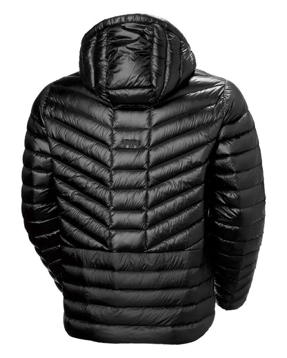 Black Coloured Helly Hansen Mens Stowe Down Jacket on white background 
