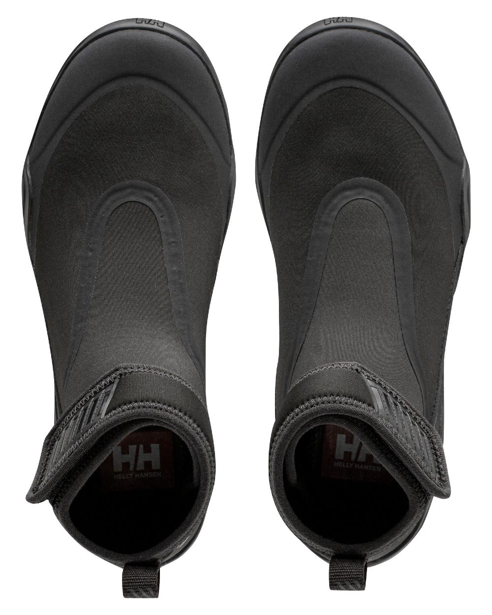 Black Coloured Helly Hansen Mens Supalight Moc-Mid Watersport Shoes on white background 