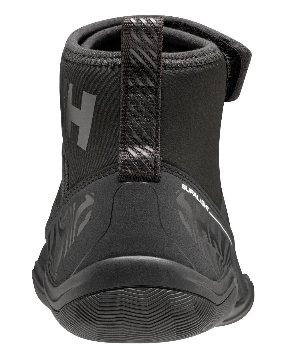 Black Coloured Helly Hansen Mens Supalight Moc-Mid Watersport Shoes on white background 