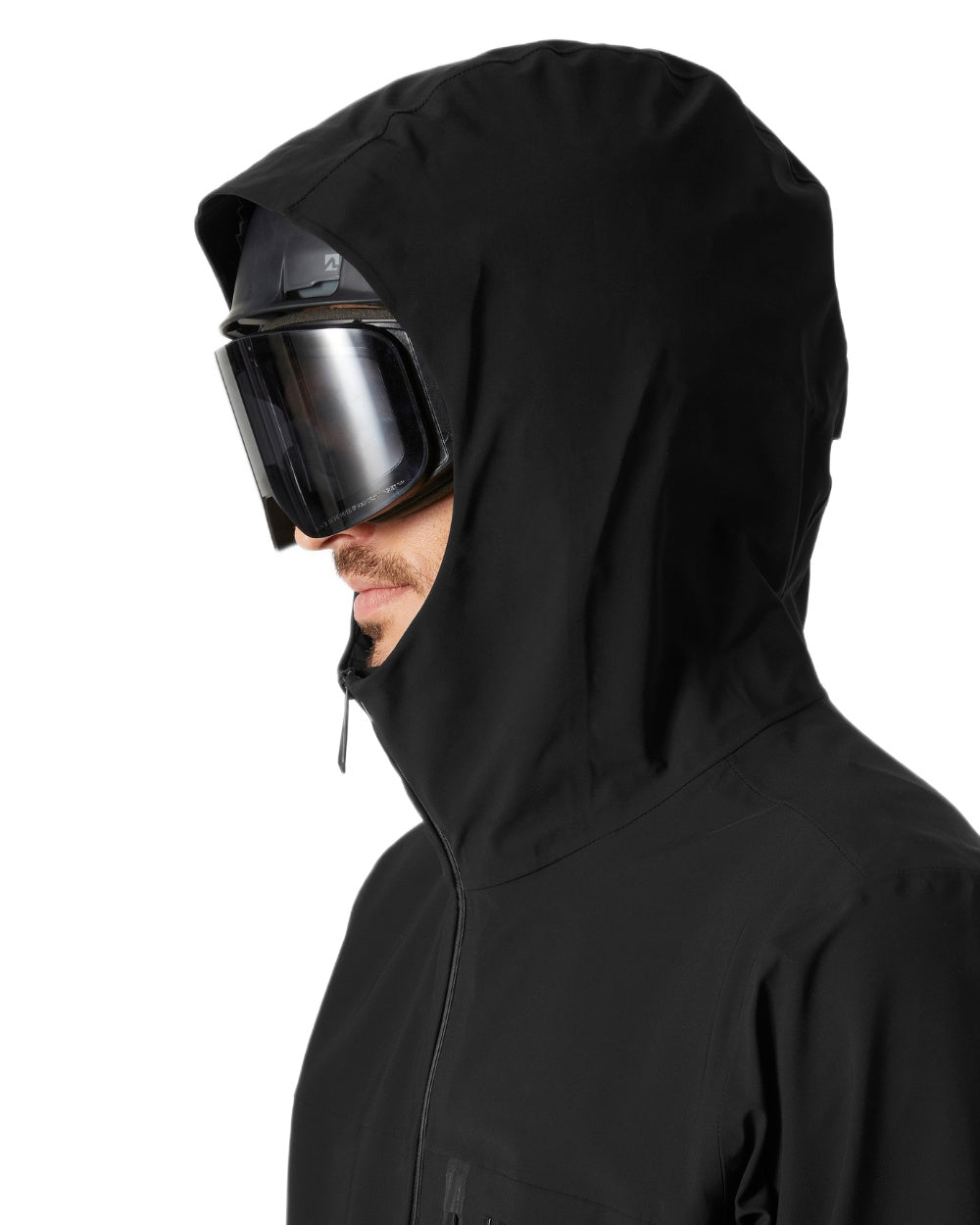 Black Coloured Helly Hansen Mens Swift 3 Layer Shell Jacket on white background 
