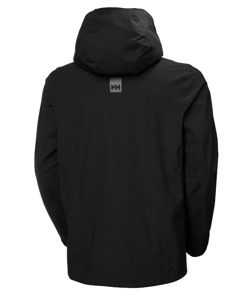 Black Coloured Helly Hansen Mens Swift 3 Layer Shell Jacket on white background 