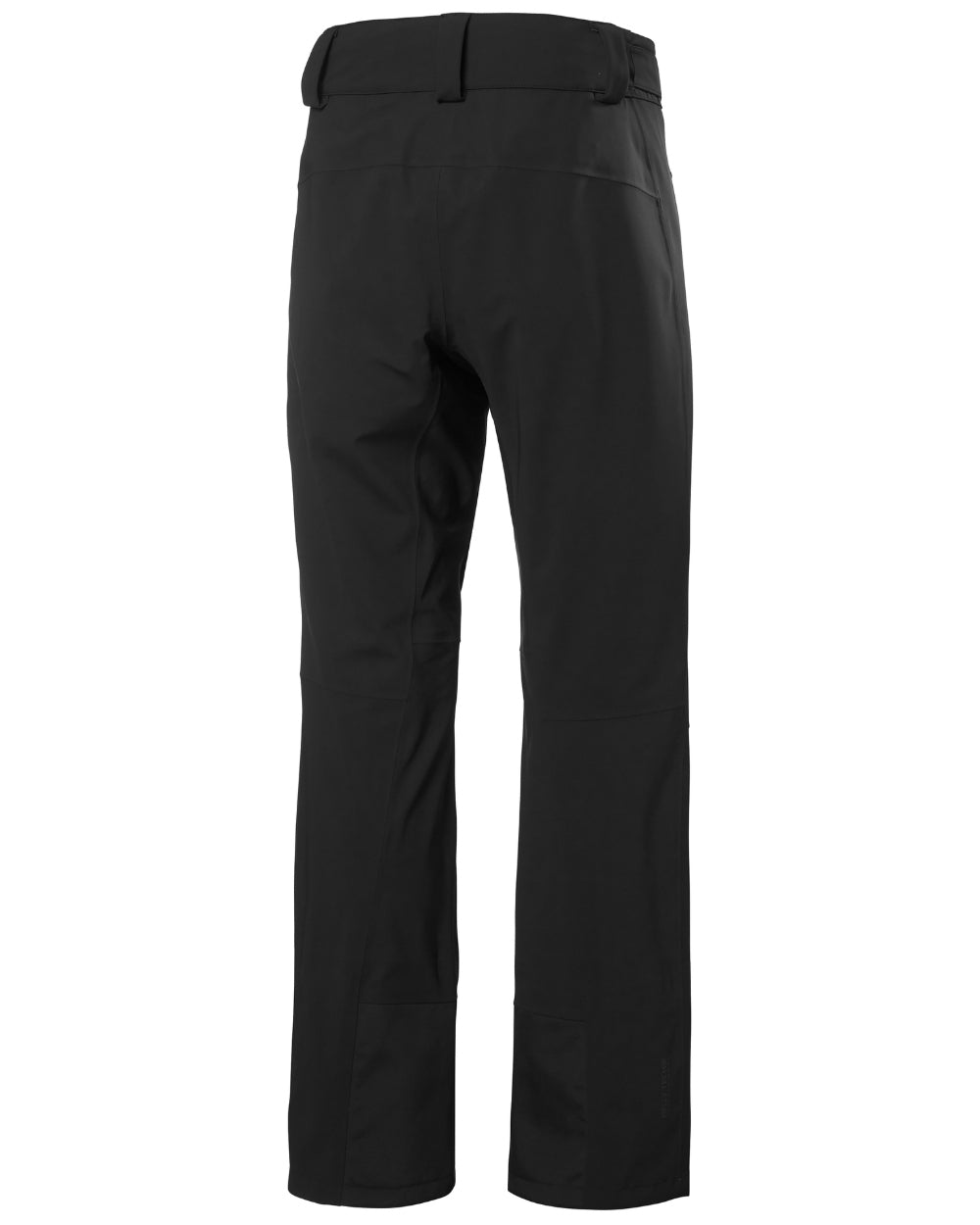 Black Coloured Helly Hansen Mens Swift 3 Layer Shell Pants on white background 