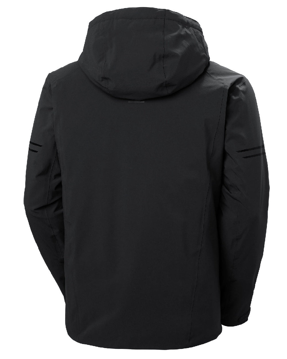 Black Coloured Helly Hansen Mens Swift Team Insulated Ski Jacket on white background 
