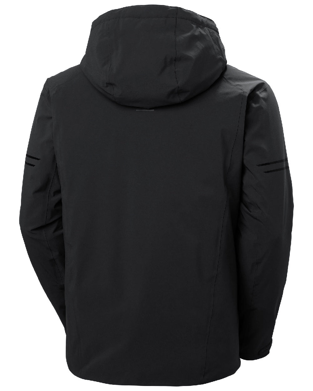 Black Coloured Helly Hansen Mens Swift Team Insulated Ski Jacket on white background 