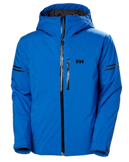 Cobalt 2 Coloured Helly Hansen Mens Swift Team Insulated Ski Jacket on white background 