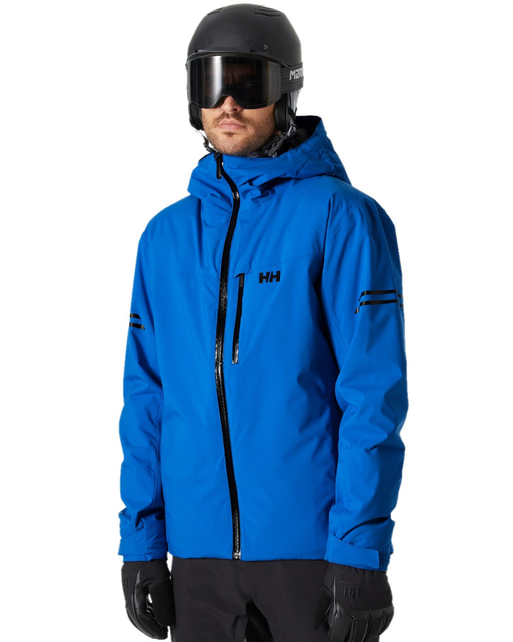 Cobalt 2 Coloured Helly Hansen Mens Swift Team Insulated Ski Jacket on white background 