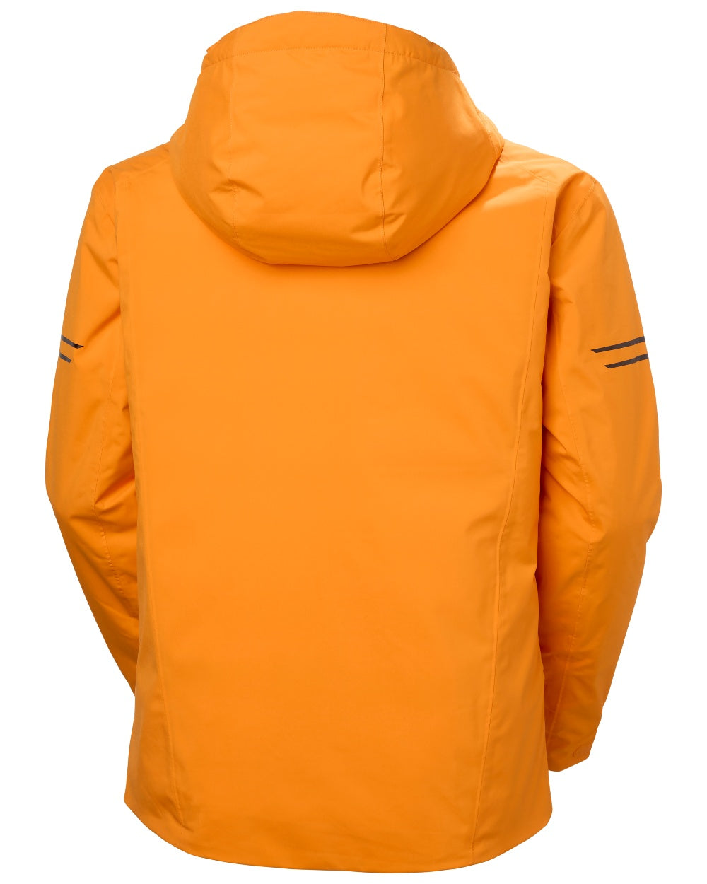 Ignite Orange Coloured Helly Hansen Mens Swift Team Insulated Ski Jacket on white background 
