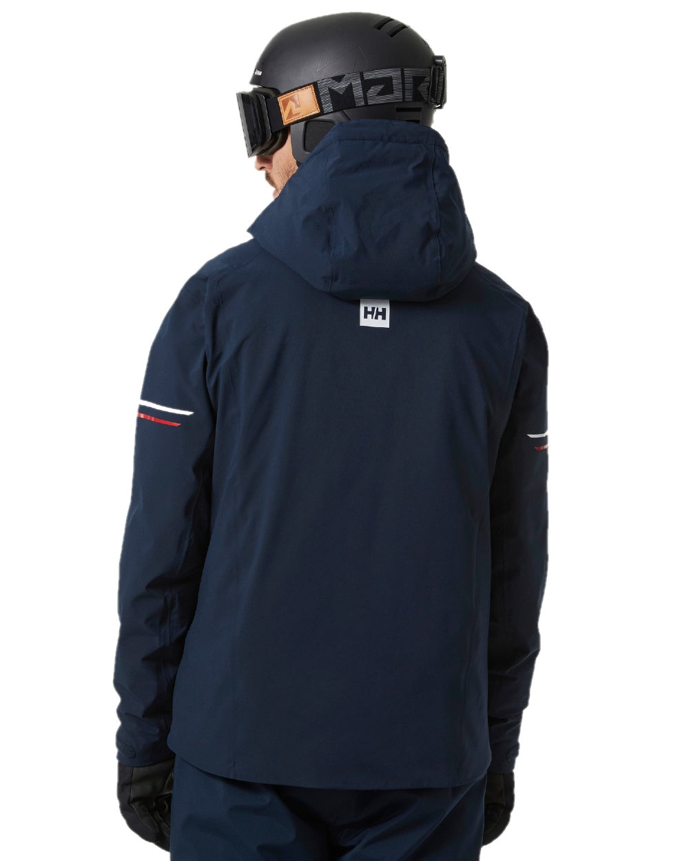 Navy Coloured Helly Hansen Mens Swift Team Insulated Ski Jacket on white background 