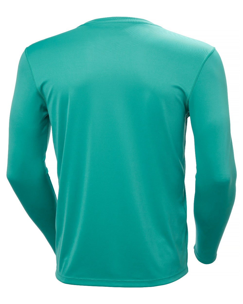 Dark Mint coloured Helly Hansen Mens Tech Crew Long Sleeve T-Shirt 2.0 on white background 