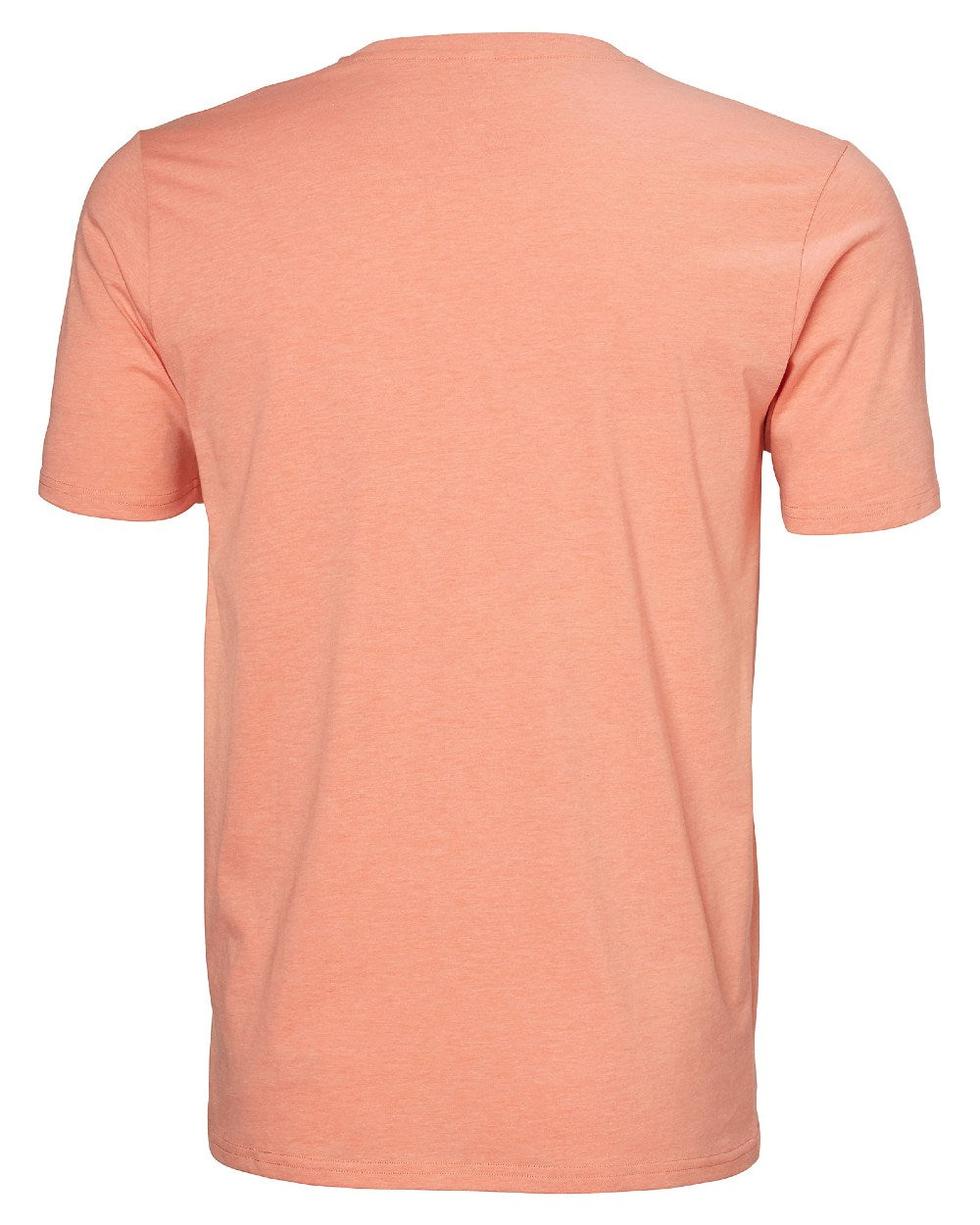 Bonfire coloured Helly Hansen Mens Tech Logo T-Shirt on white background 