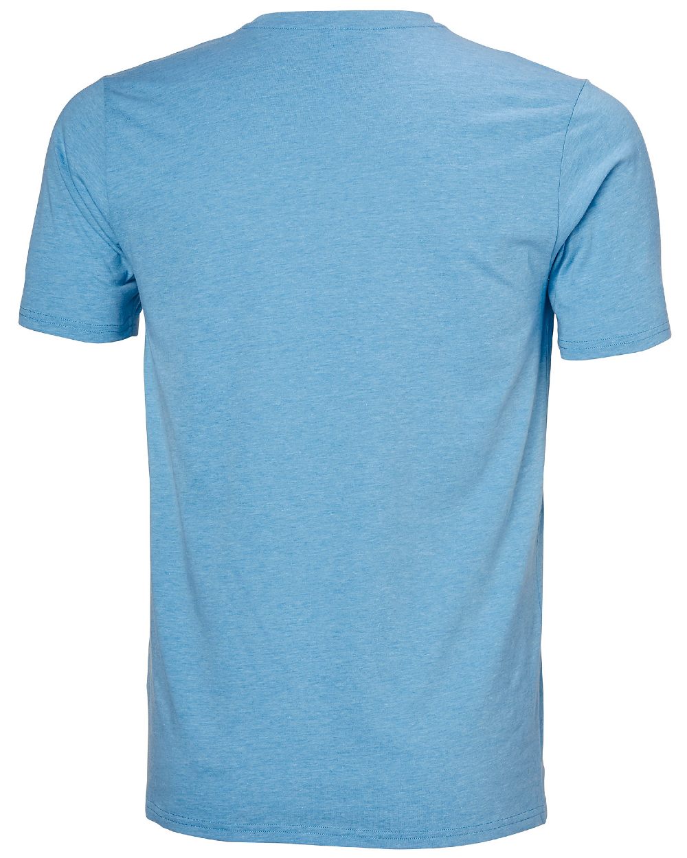 Cyan coloured Helly Hansen Mens Tech Logo T-Shirt on white background 
