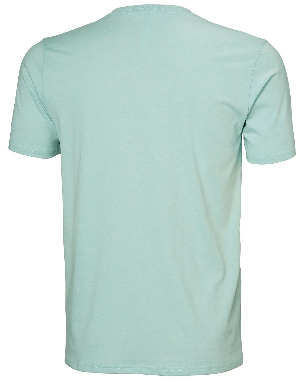 Lagoon coloured Helly Hansen Mens Tech Logo T-Shirt on white background 