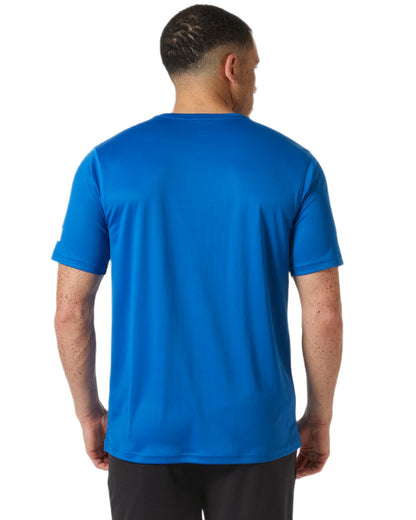 Cobalt 2.0 coloured Helly Hansen Mens Tech T-Shirt 2.0 on white background 