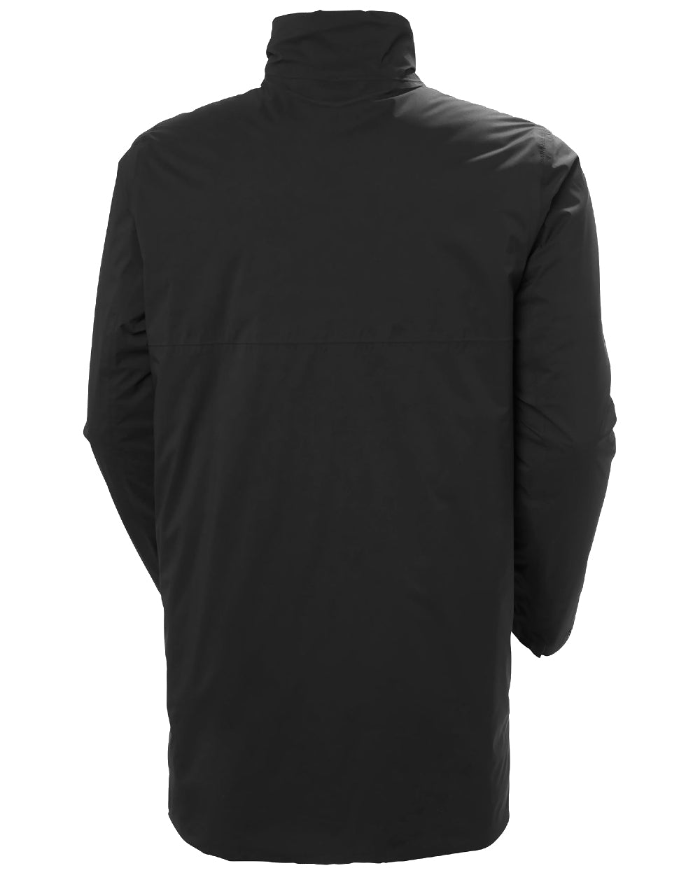 Black Coloured Helly Hansen Mens Urban Pro Insulated Raincoat on white background 