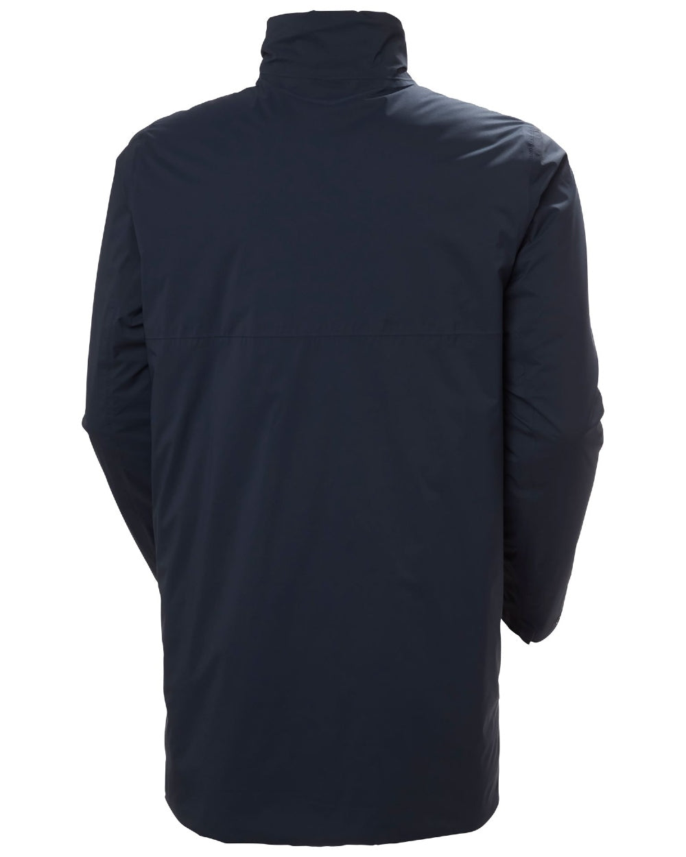 Navy Coloured Helly Hansen Mens Urban Pro Insulated Raincoat on white background 