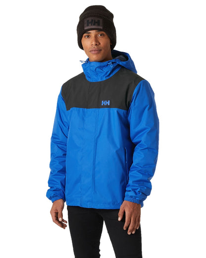 Cobalt 2 Coloured Helly Hansen Mens Vancouver Fleece Lined Jacket on white background 