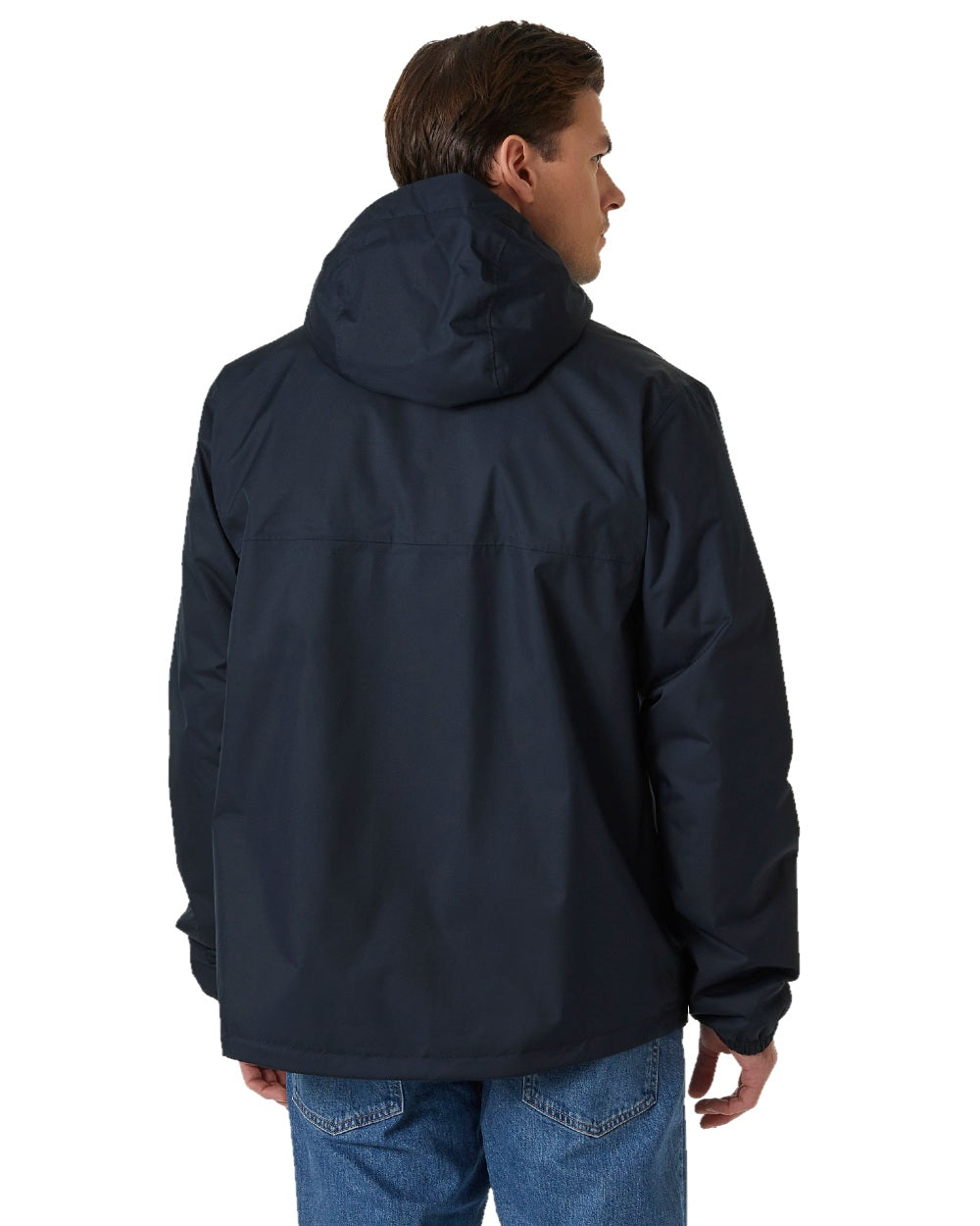 Navy Coloured Helly Hansen Mens Vancouver Fleece Lined Jacket on white background 