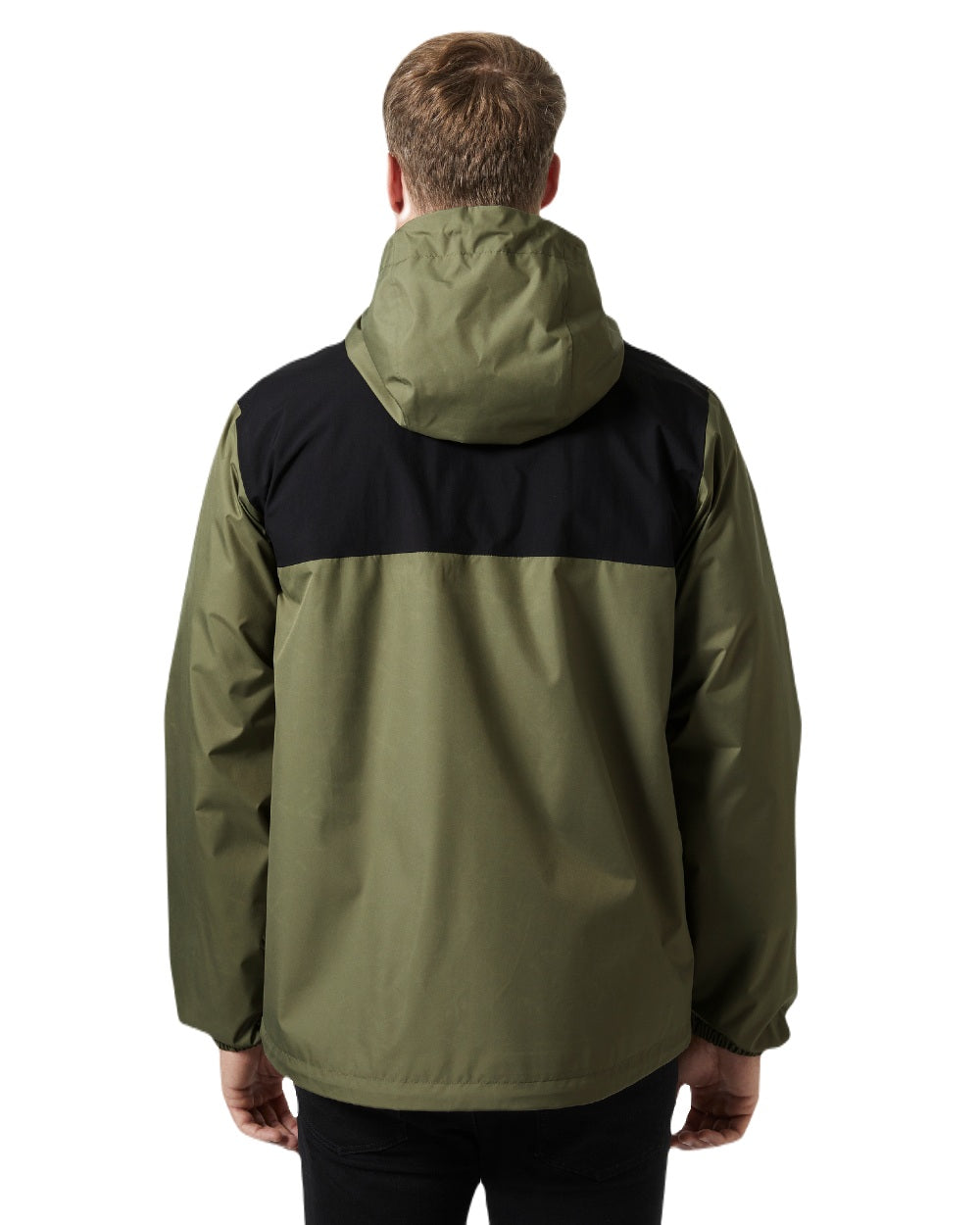 Lav Green coloured Helly Hansen Mens Vancouver Rain Jacket on white background 