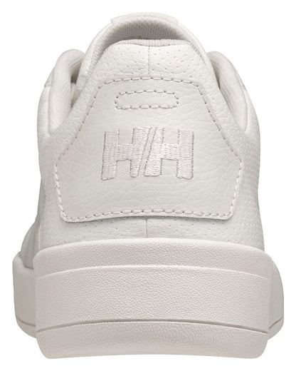 Off White Coloured Helly Hansen Mens Varberg Classic Marine Lifestyle Shoes on white background 