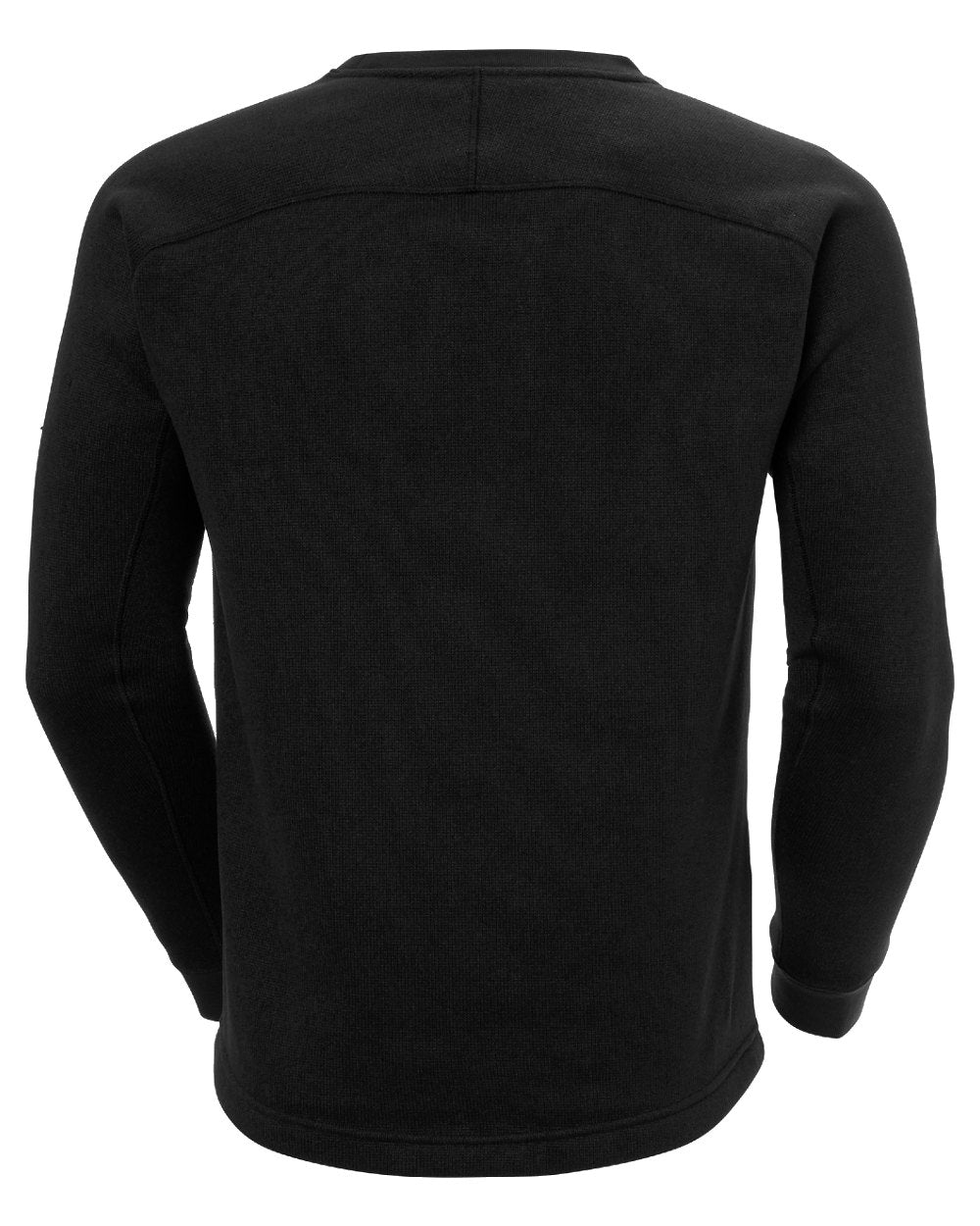 Black coloured Helly Hansen Mens Varde Crewneck on white background 