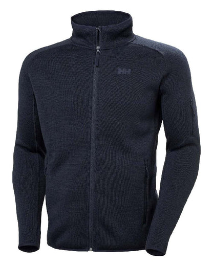 Navy Coloured Helly Hansen Mens Varde Fleece Jacket 2.0 on white background 