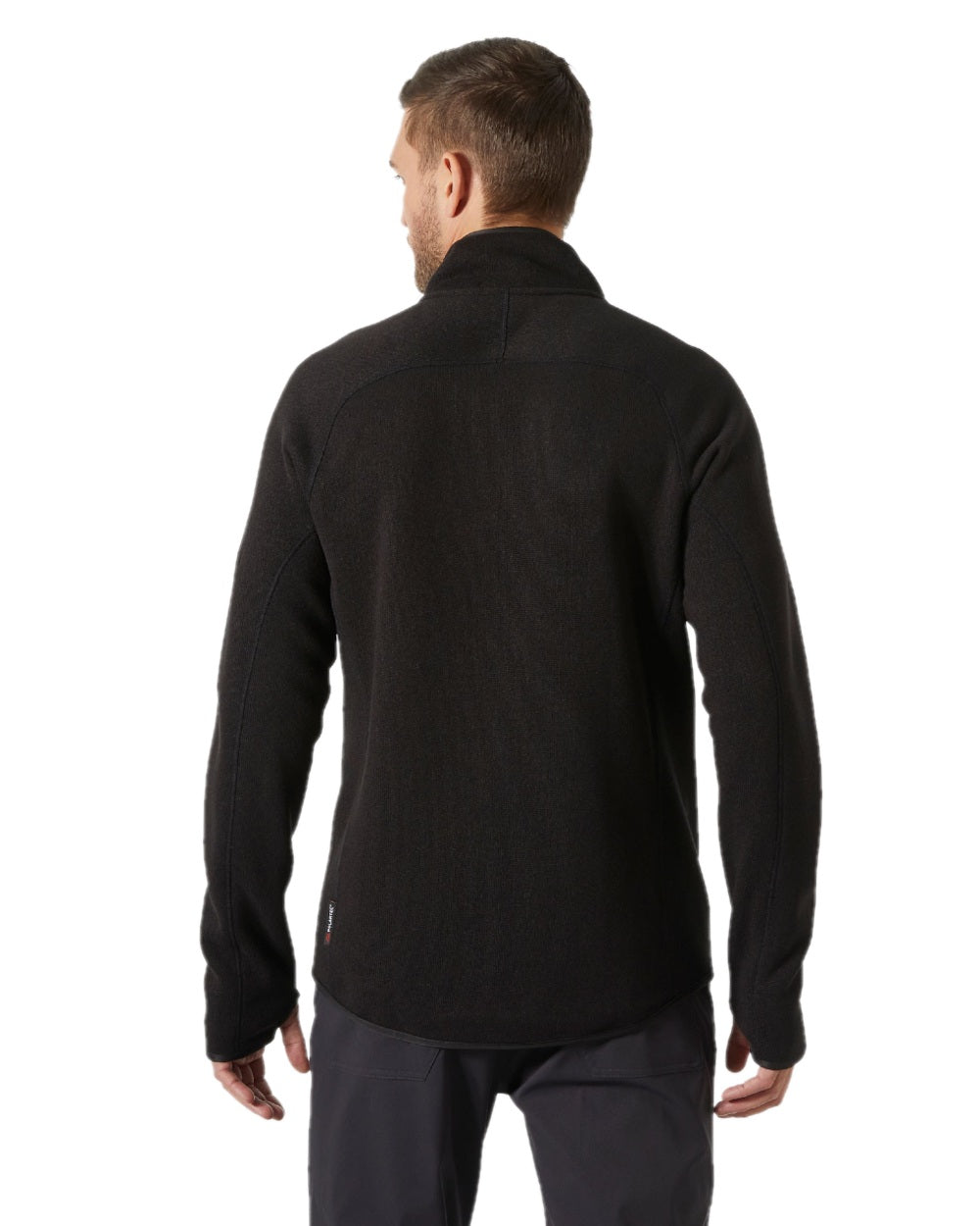 Black coloured Helly Hansen Mens Varde Fleece Jacket 2.0 on white background 