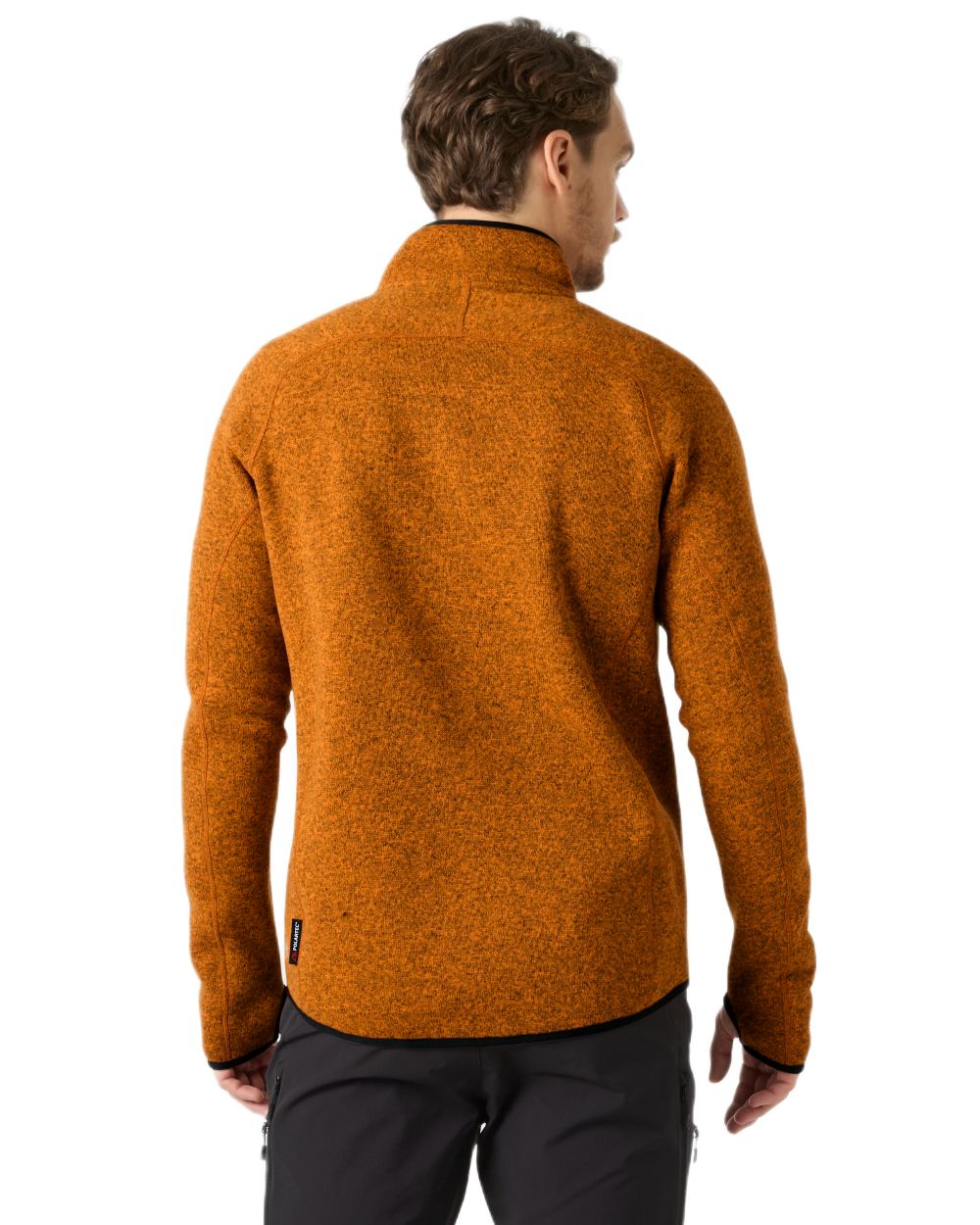 Ignite Orange Coloured Helly Hansen Mens Varde Fleece Jacket 2.0 on white background 
