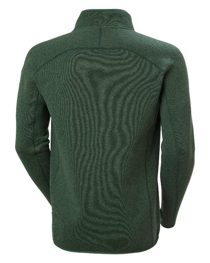 Jungle Green Coloured Helly Hansen Mens Varde Fleece Jacket 2.0 on white background 