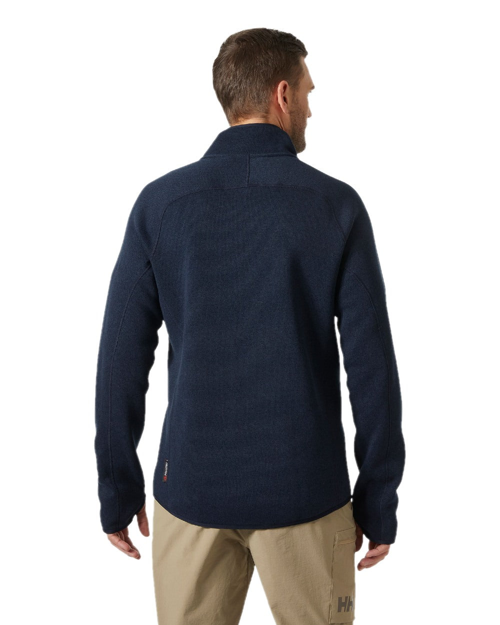 Navy Coloured Helly Hansen Mens Varde Fleece Jacket 2.0 on white background 
