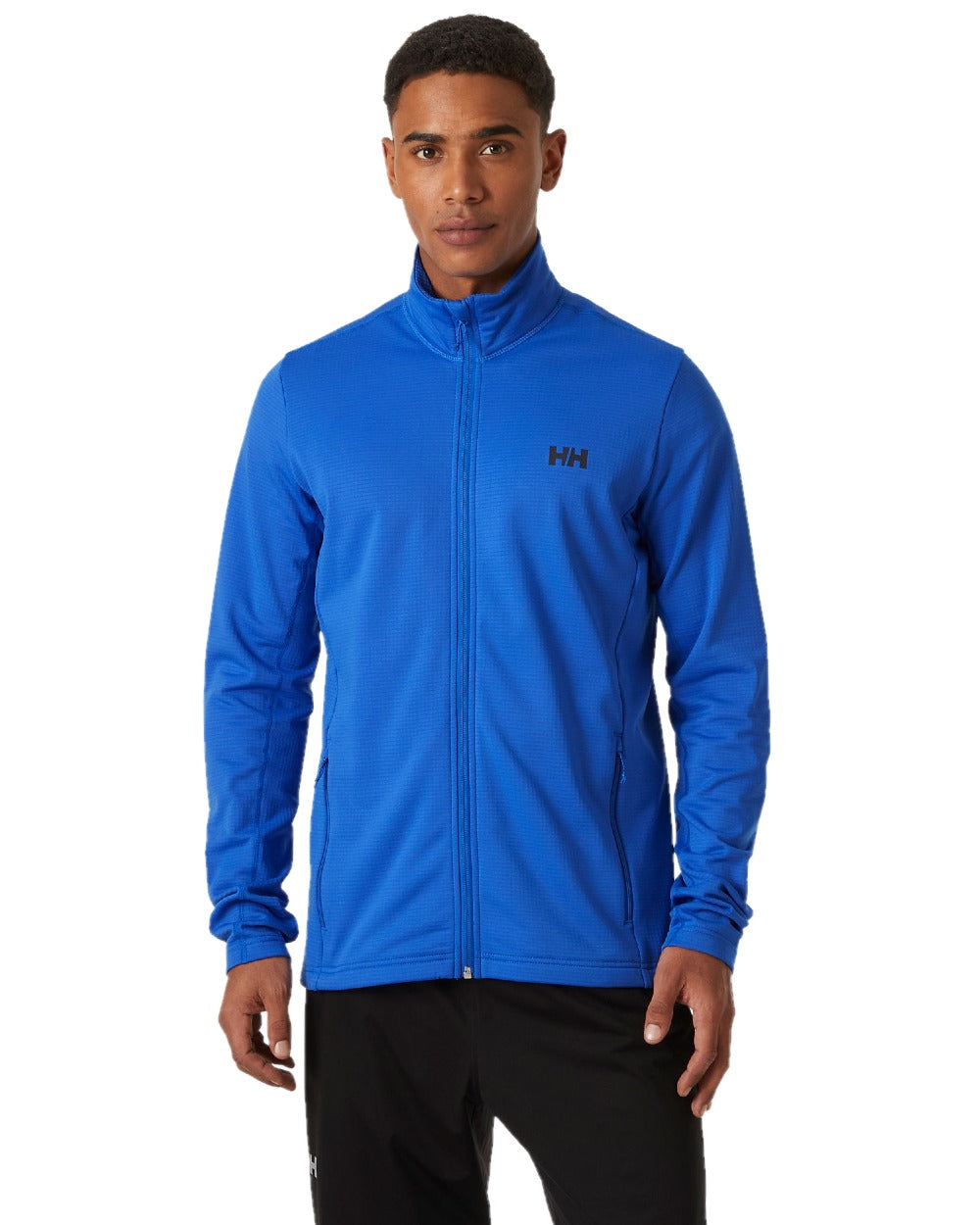 Cobalt 2 Coloured Helly Hansen Mens Versalite Fleece Jacket on white background 