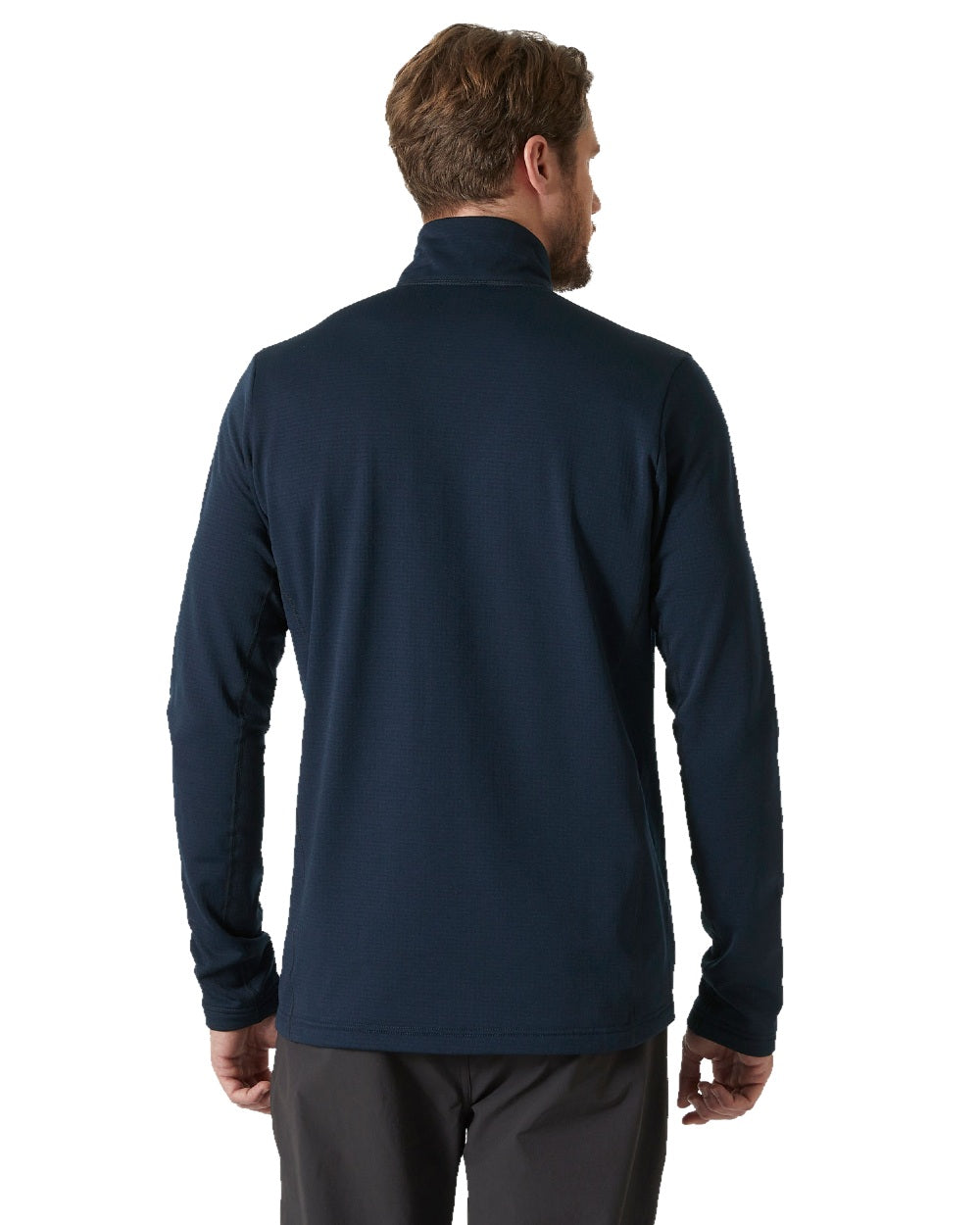 Navy Coloured Helly Hansen Mens Versalite Fleece Jacket on white background 