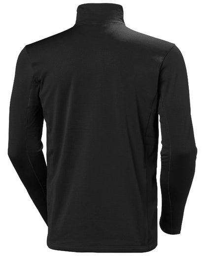 Black Coloured Helly Hansen Mens Versalite Half Zip Fleece on white background 