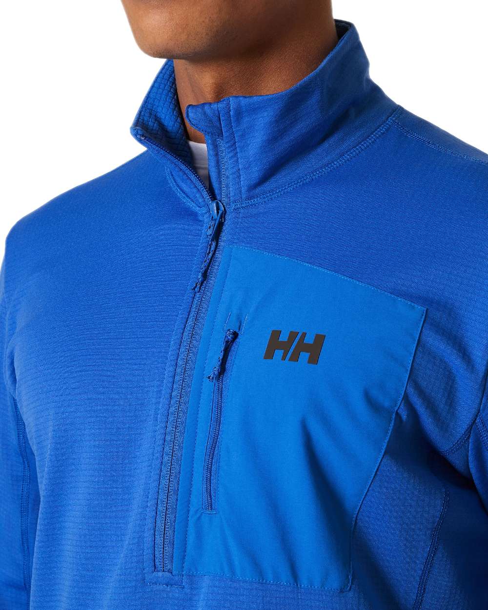 Cobalt 2 Coloured Helly Hansen Mens Versalite Half Zip Fleece on white background 