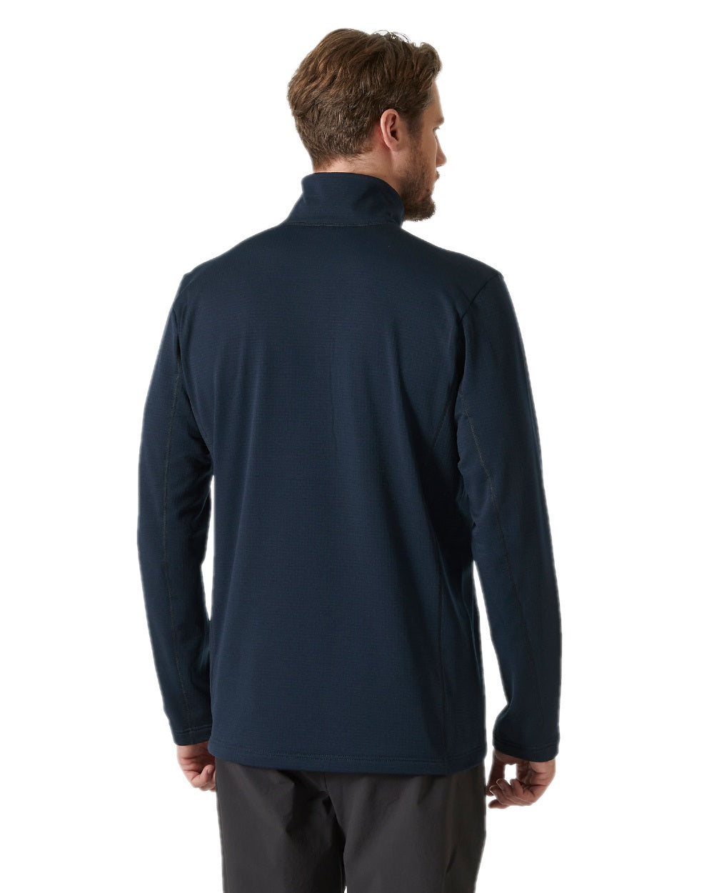 Navy Coloured Helly Hansen Mens Versalite Half Zip Fleece on white background 