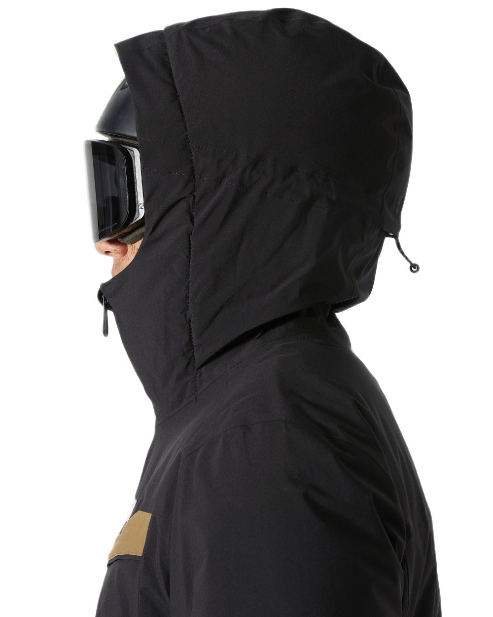 Black Coloured Helly Hansen Panorama 2.0 Insulated Jacket on white background 