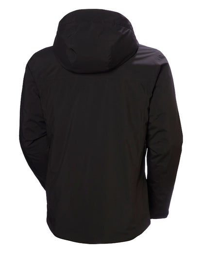 Black Coloured Helly Hansen Panorama 2.0 Insulated Jacket on white background 