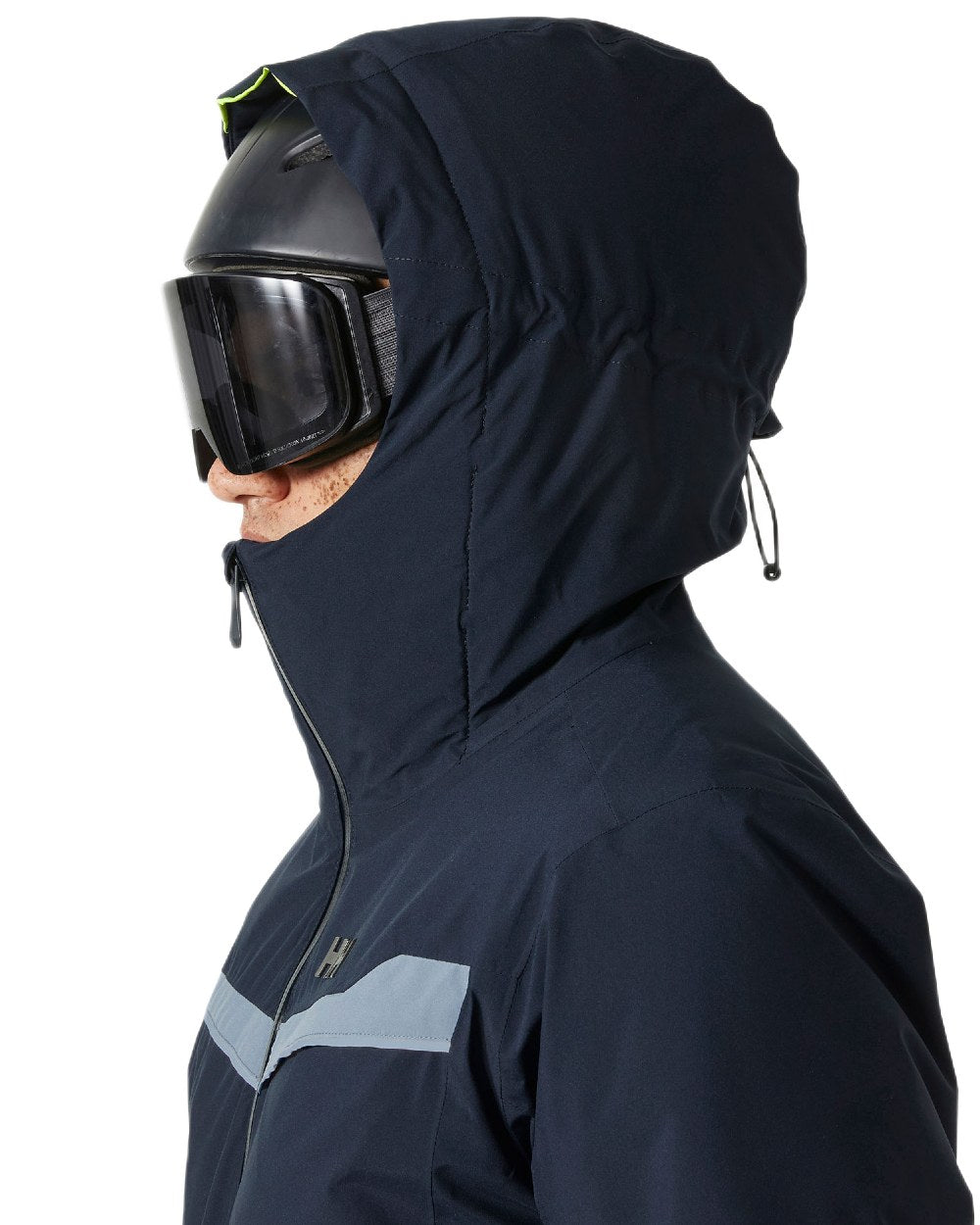 Navy Coloured Helly Hansen Panorama 2.0 Insulated Jacket on white background 
